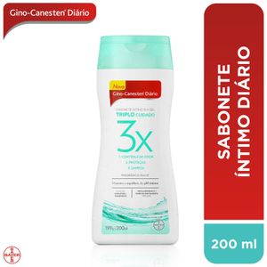 Sabonete Íntimo em Gel Bayer Gino Canesten Diário Triplo Cuidado 200ml