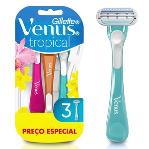 Aparelho de Depilação Gillette Venus Tropical - 3 unidades