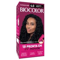 Tinta de Cabelo Biocolor Mini Kit Castanho Médio Nada Básico 4.0