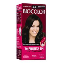 Tinta de Cabelo Biocolor Mini Kit Marrom Escuro da Moda 4.7