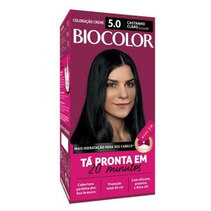 Tinta de Cabelo Biocolor Mini Kit Castanho Claro Luxuoso 5.0
