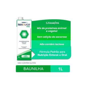 Nutrição Enteral Isosource Nestlé Mix Baunilha 1l