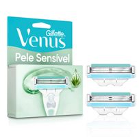 Cargas para Aparelho de Depilar Gillette Venus Pele Sensível 2 Unidades