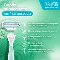 Cargas para Aparelho de Depilar Gillette Venus Pele Sensível 2 Unidades