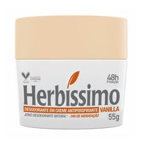 Desodorante em Creme Antiperspirante Herbíssimo Vanilla 55g
