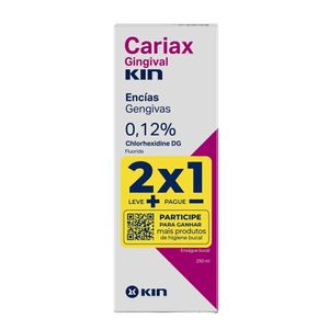 Enxaguante Bucal Cariax Gingival Kin 2 unidades de 250ml cada