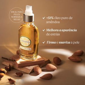 Óleo Hidratante Firmador L'Occitane Amêndoa 100ml