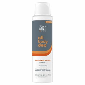 Desodorante Corporal Aerosol Dove Men All Body Shea Butter & Cedar 150ml