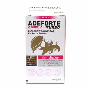 Suplemento Alimentar Adeforte Turbo 1 Ampola Adeforte + 1 Ampola de Biotina c/ 3ml cada