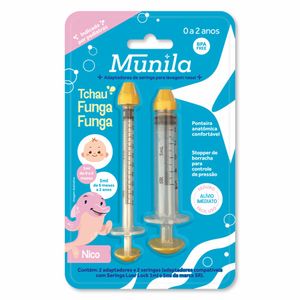 Adaptadores de Seringa para Lavagem Nasal Munila Tchau Funga Funga 0-2 Anos 2 Unidades