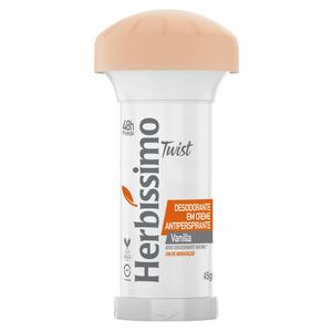 Desodorante em Creme Antiperspirante Herbíssimo Twist Vanilla 45g