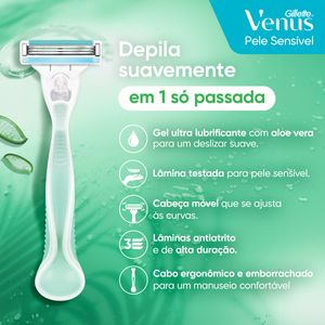 Aparelho de Depilar Gillette Venus Pele Sensível 1 Unidade