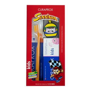Kit Curaprox Baby Senninha Sortido 1 Escova Dental baby + Creme Dental Kids 60ml + 1 Chaveiro