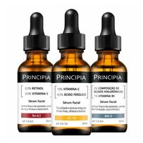 Kit Trio Essencial Principia VC-10 + Rn-0,3 + AH-2 - 3 Unidades de 30ml Cada
