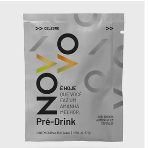 Suplemento Alimentar Novvo Pré-Drink 3 Cápsulas