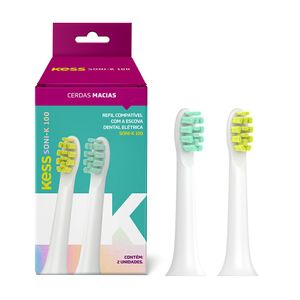 Refil Para Escova Dental Elétrica Kess Soni-K 100 2 unidades