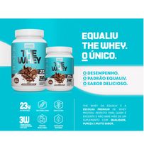 Suplemento Alimentar Em Pó Equaliv The Whey Sabor Chocolate Belga 480g