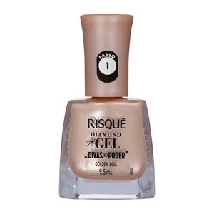Esmalte Risque Diamond Gel Divas no Poder Golden Diva 9,5ml
