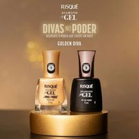 Esmalte Risque Diamond Gel Divas no Poder Golden Diva 9,5ml