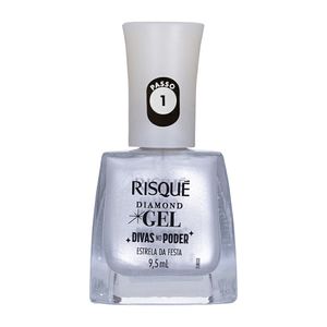 Esmalte Risque Diamond Gel Divas no Poder Estrela da Festa 9,5ml