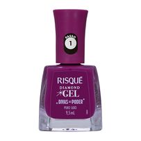 Esmalte Risque Diamond Gel Divas no Poder Puro Luxo 9,5ml