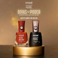 Esmalte Risque Diamond Gel Divas no Poder Desfilando em Milão 9,5ml