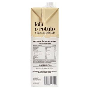 Bebida Castanha + Água e Só Cajueiro 1l