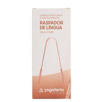Raspador de Língua Yogateria 100% Cobre Limpeza Profunda Hálito Fresco 1 Unidade