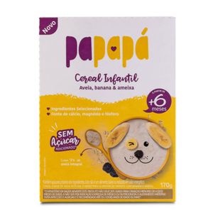 Cereal infantil Papapá Aveia Banana e Ameixa 170g