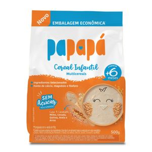 Cereal infantil Papapá Multicereais 500g