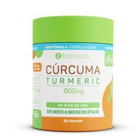 Cúrcuma Turmeric 600mg Bioroots 30 Cápsulas