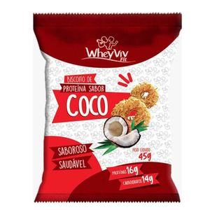 Biscoito de Proteína WheyViv Fit Sabor Coco 45g