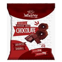 Biscoito de Proteína WheyViv Fit Sabor Chocolate 45g