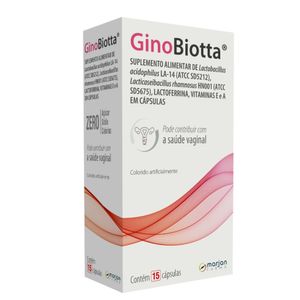 Suplemento Alimentar GinoBiotta 15 Cápsulas