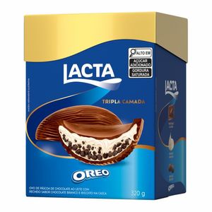 Ovo de Páscoa Lacta Oreo Tripla Camada 320g
