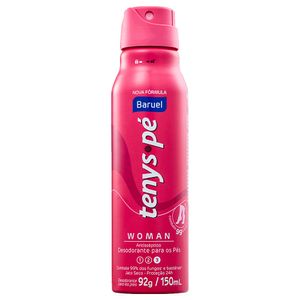 Desodorante Para Os Pés Baruel Tenys Pé Mulher Jato Seco 150ml