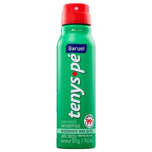 Desodorante Para Os Pés Baruel Tenys Pé Canforado Jato Seco 150ml