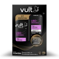 Kit Vult Liso Profundo Shampoo 200ml + Condicionador Intensivo 200ml
