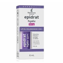 Hidratante Labial Mantecorp Skincare Epidrat Hyalu Lip Oil Volumizador 3em1 Berry 6ml