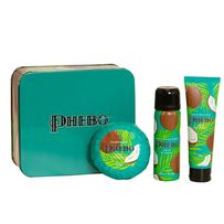 Kit Phebo Coco da Bahia Spray Corpo e Cabelo 59ml + Sabonete em Barra 150g + Creme para Mãos 50g