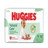 Fralda Huggies Natural Care M 78 Unidades