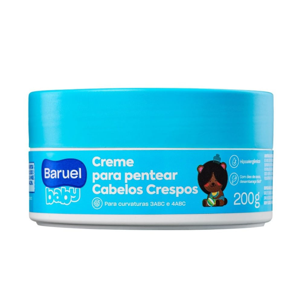 ベベ　ブリュー　(Bebe Bru) Creme para Pentear Baruel Baby Cabelos Crespos 200g