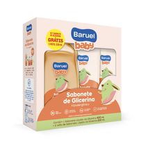 Kit Baruel Baby Glicerina Sabonete Líquido 400ml + 2 Refis de Sabonete Líquido 210ml Cada
