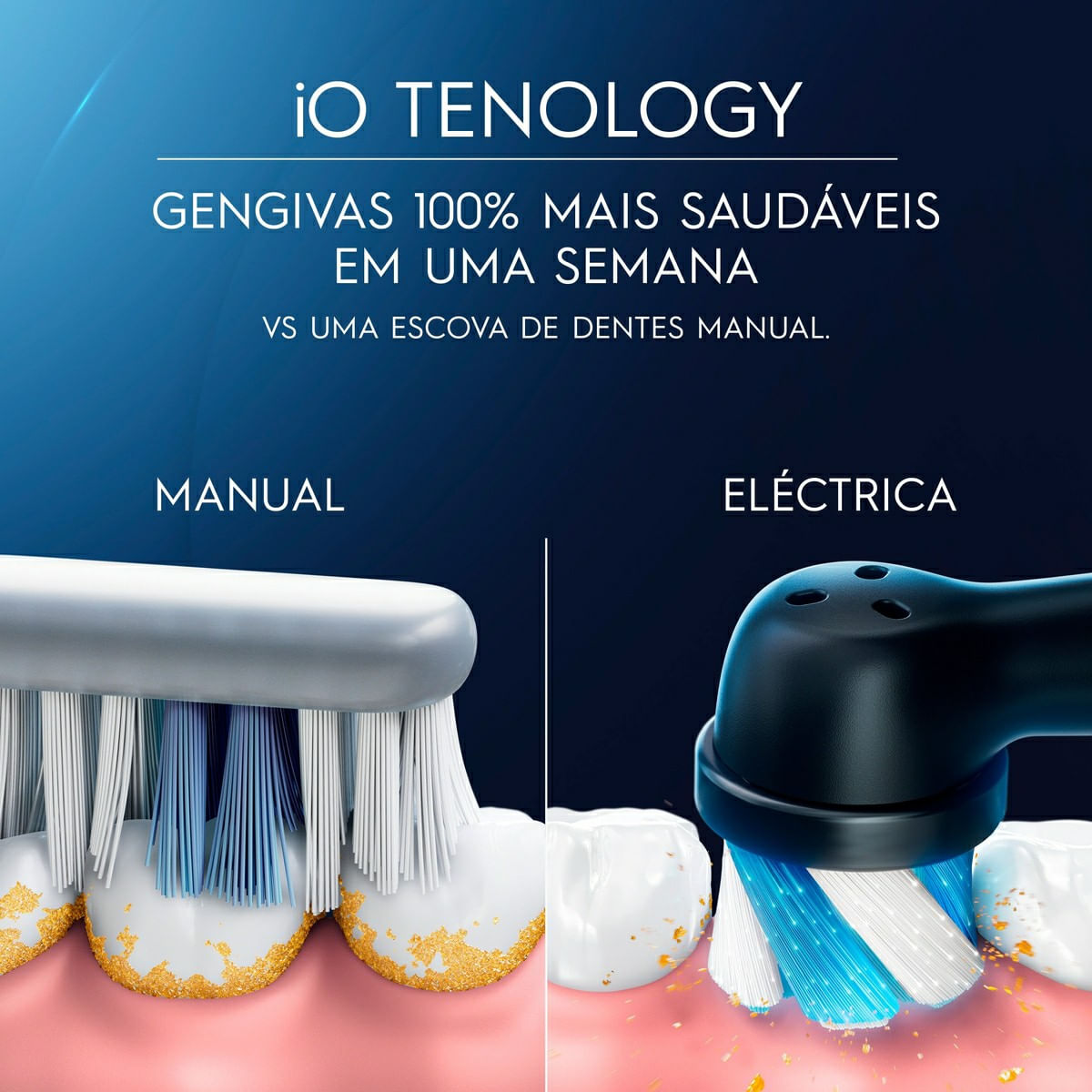 Escova Elétrica Oral B iO Series 4 Branca 100-240V Sensor de