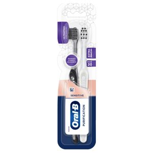 Escova Dental Oral-B Purification Cerdas Ultrafinas com Minerais de Carvão 2 Unidades