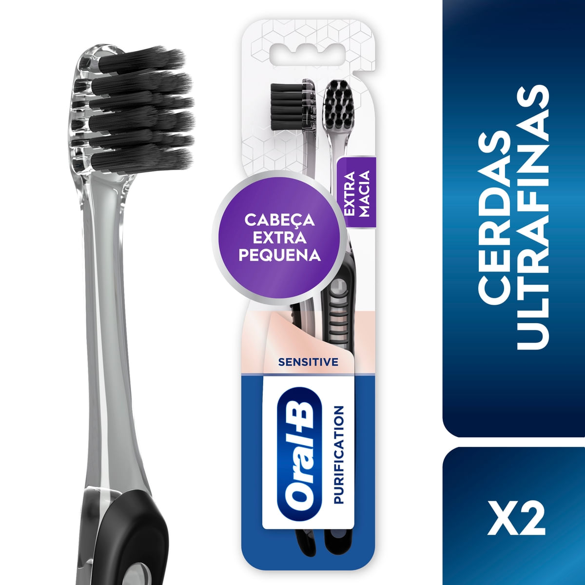 Toothbrush Oral B Cepillo Cerdas Ultra Finas Oral B Pro Salud