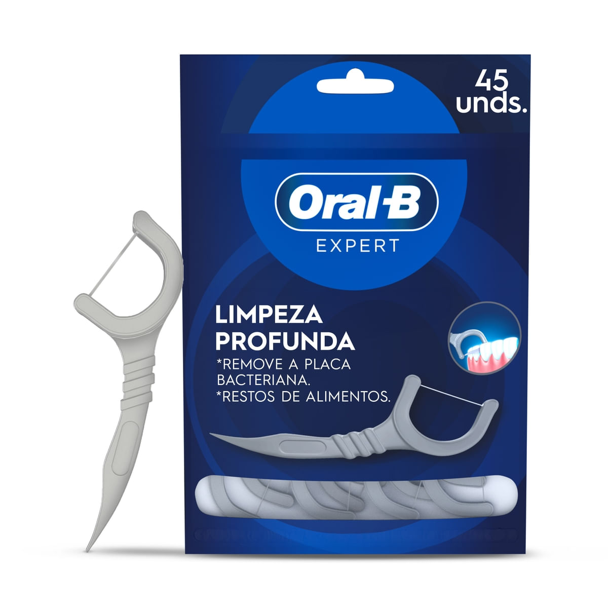 Fio Dental Oral B Expert Floss Picks 45 Unidades