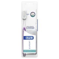 Kit Oral-B Expert Escova Dental Ortodôntica + Fio Dental Superfloss 50 Unidades