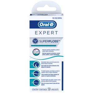 Fio Dental Oral B Expert Super Floss 50 Unidades