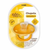 Chupeta Cimed João e Maria Tamanho 2 Bico de Silicone 6+ Meses 1 Unidade